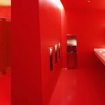 SFMOMA Red Bathroom