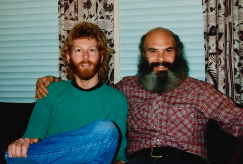 Andy Moore and Andy Weil in San Francisco, 198? (Photo by Jack Walsh